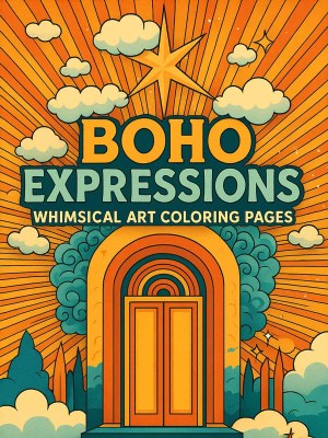 Boho Expressions - Whimsical Art Coloring Pages